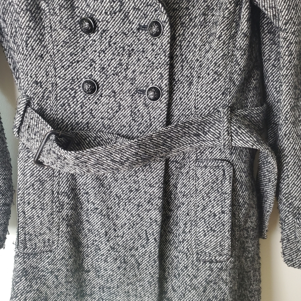 Banana Republic Recycled Wool Pea Coat Size M - Picture 4 of 11